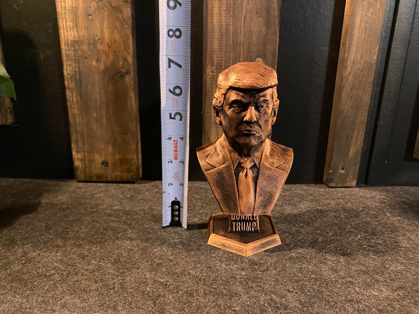 Donald Trump Copper Statue 7 INCHES TALL