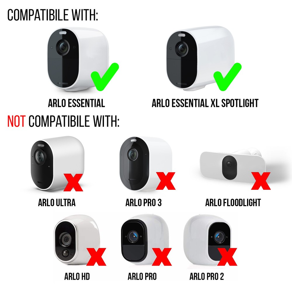 Solar Power Panel for Arlo Essential Camera Outdoor (3 Pack) (Used)