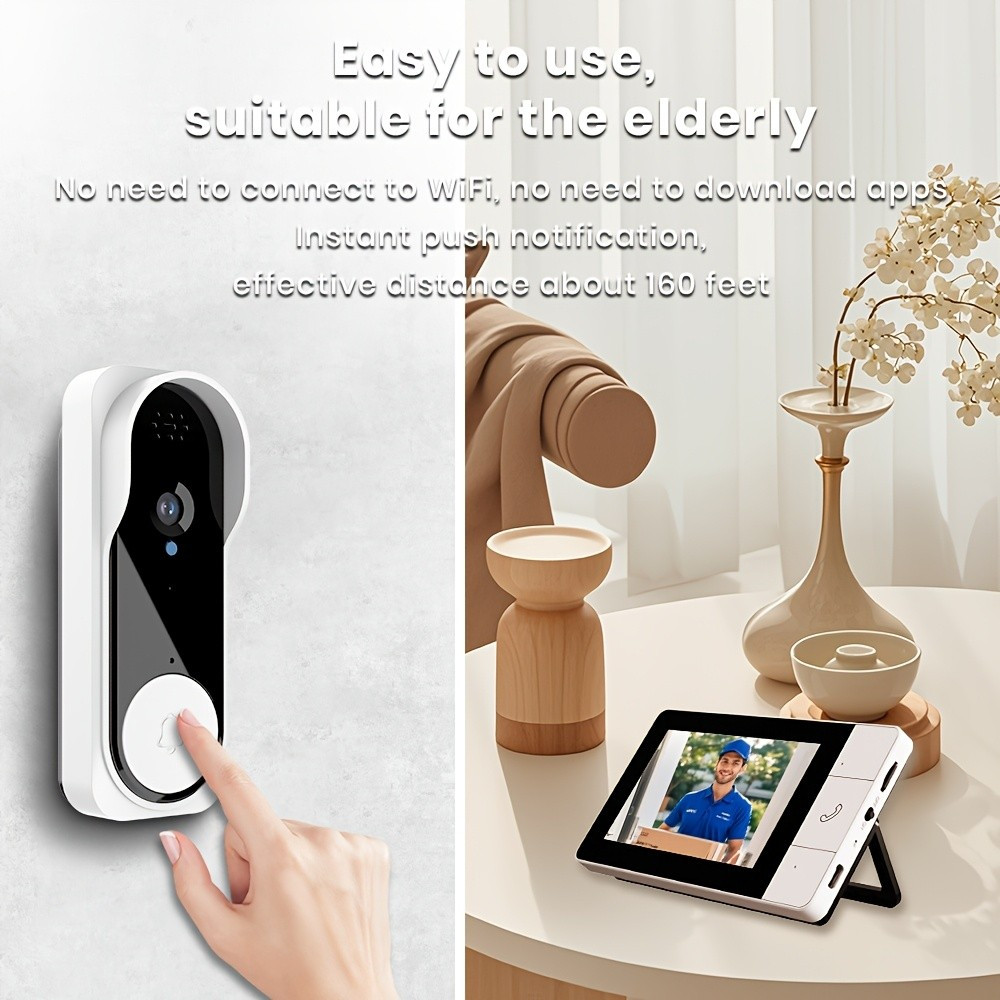 KEPEAK Wireless Doorbell Camera Set