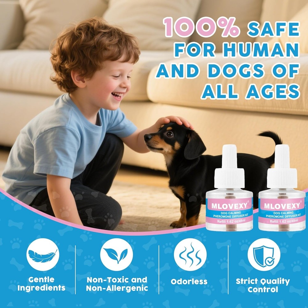 Dog Calming Diffuser for Dog Anxiety Relief, Dog Pheromones Calming Diffuser, Ph