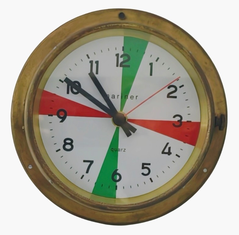 Mariner Royal Maritime Wall Nautical Clock Solid Brass Ship's Captain Quartz