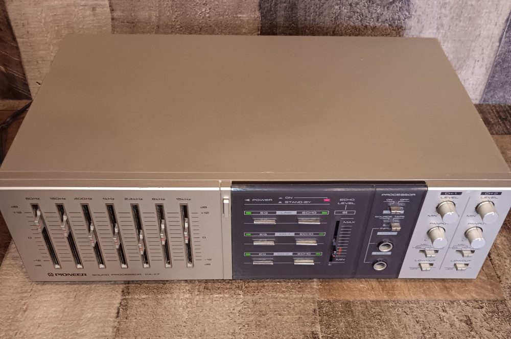 Vintage Pioneer CA-X7 Sound Processor w/ Echo  2 Channel Input Tape Input Tested
