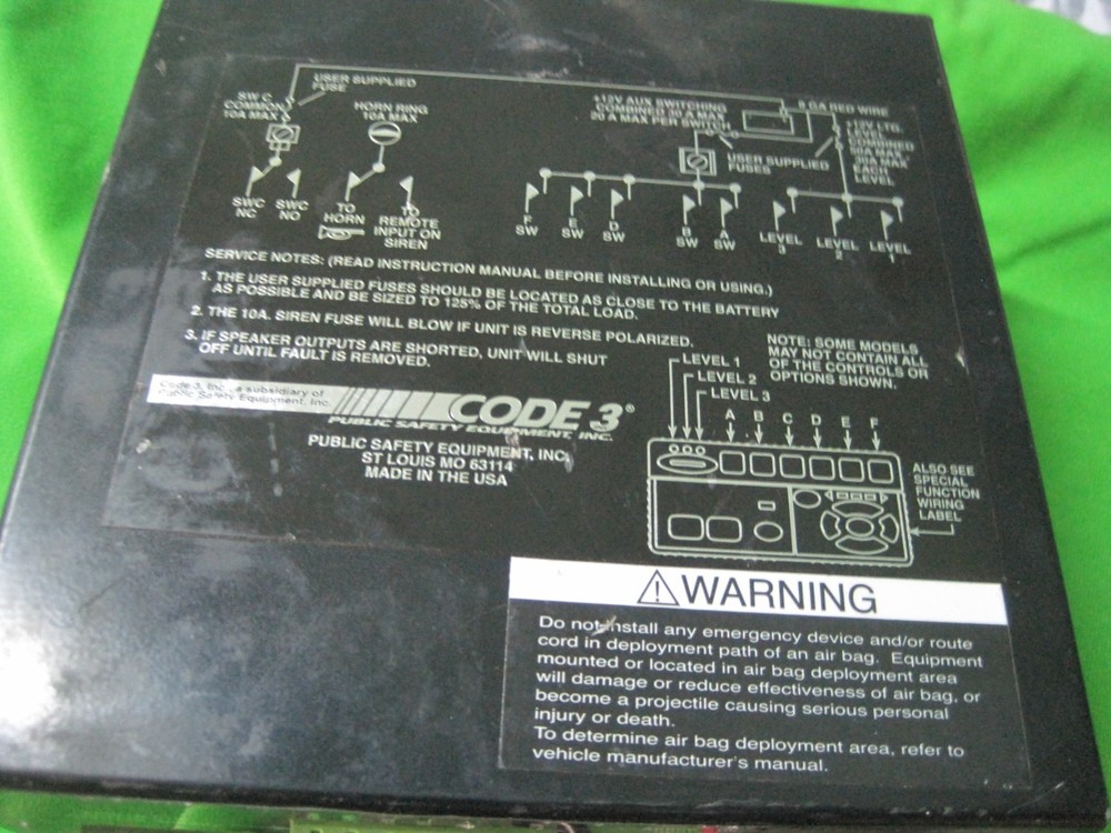 CODE 3 model PSE amplifier AA740