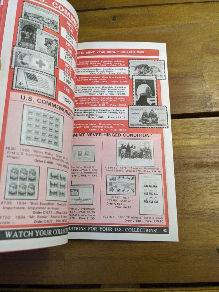 Kenmore Postage Stamp Catalog 1990 Edition