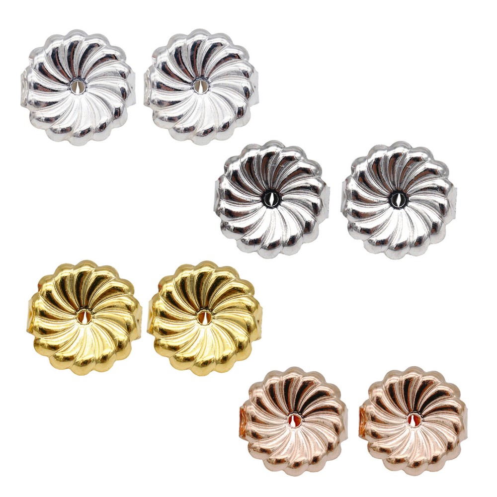 9mm Extra Large Earring Back Sterling Silver 925 Earring Support A4227