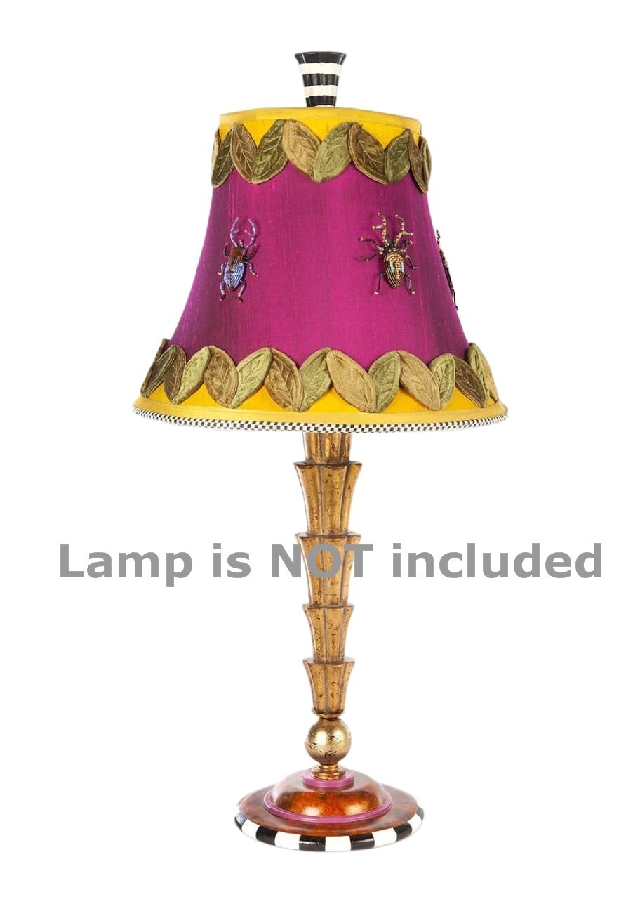 MacKenzie Childs Paradise Bug Lamp Shade For Table or Torch Lamp New