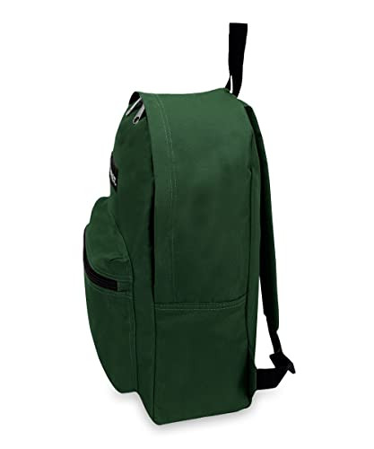 Luggage Basic Backpack, Medium Dark Green