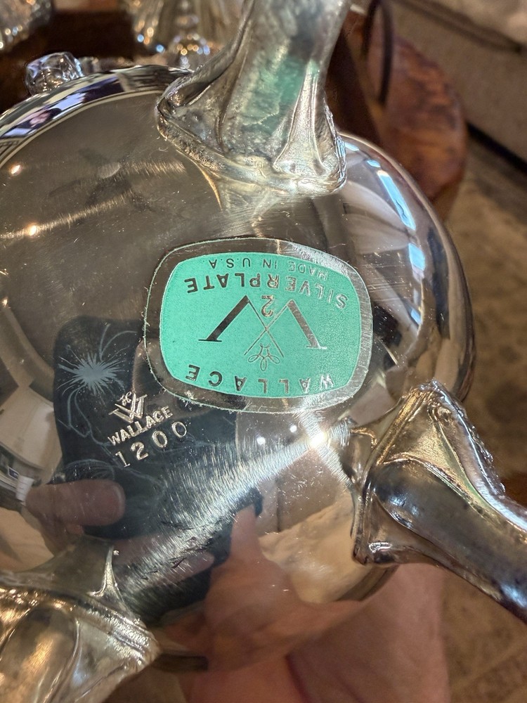 Wallace Rose point Silver Plate Tea/coffee Set Wallace 1200