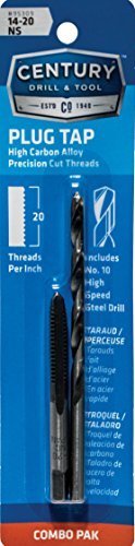 Century Drill 95309 14-20 Tap & #10 Drill Combo