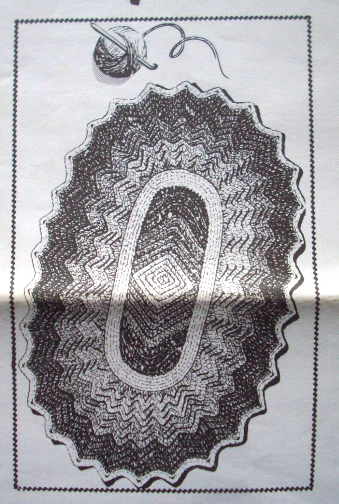 Oval  crochet pattern Design 514