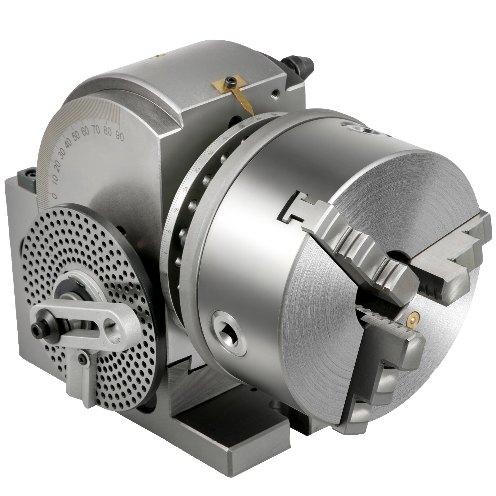 VEVOR Indexing Dividing Head 6" 3 Jaw Chuck & Tailstock for CNC Milling Machine