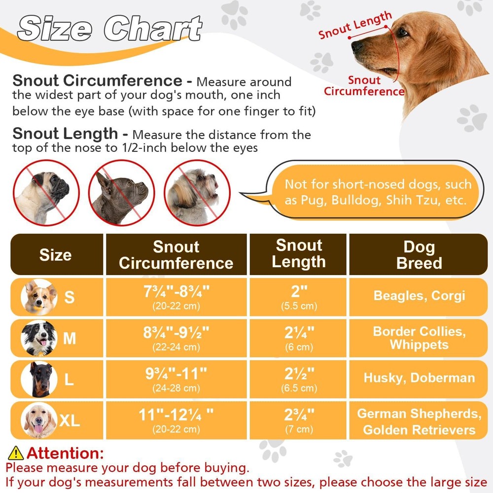 Durable Dog Muzzle for Small, Medium & Large Dogs，Soft & Extra Large, Black