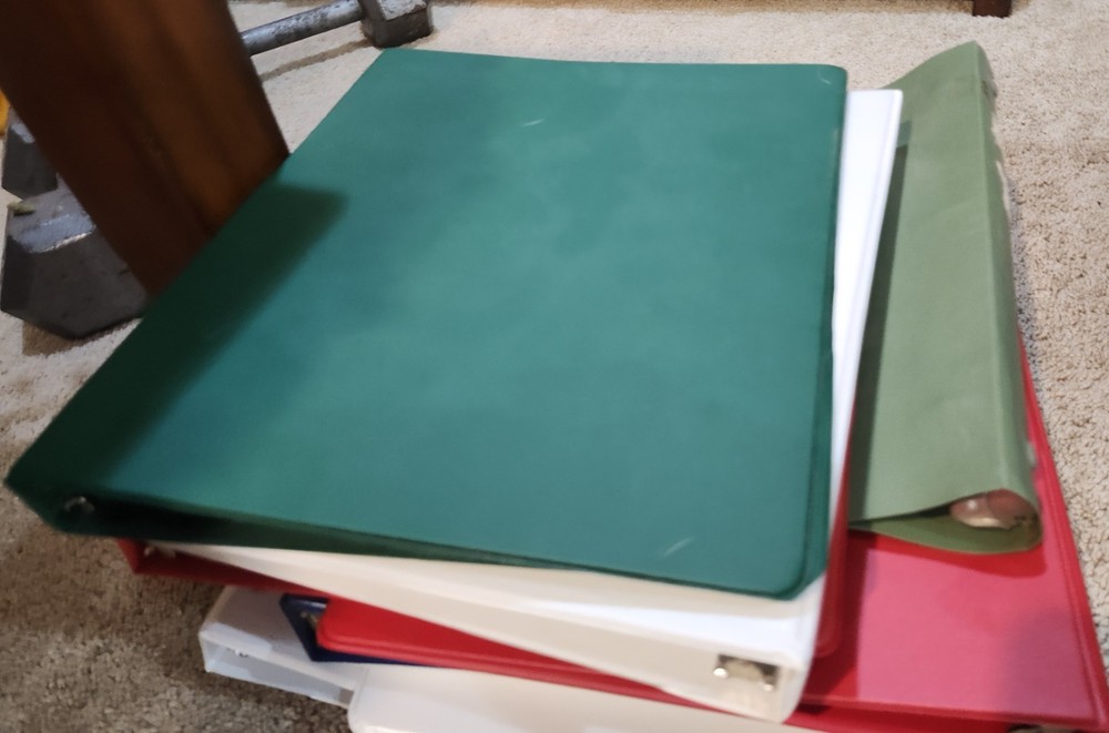 Various Assorted 3-Ring Binder Notebooks