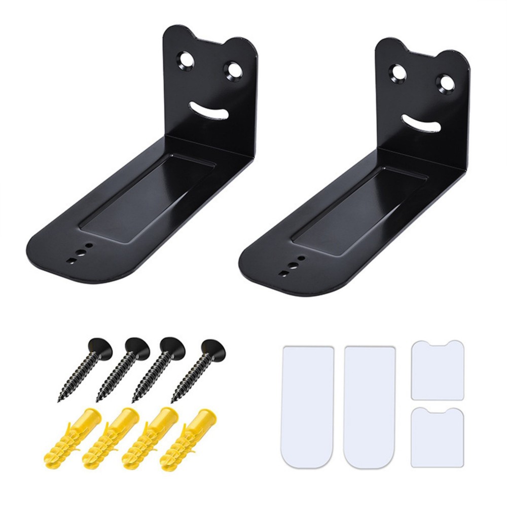 Universal Sound Bar Wall Mount Bracket Kit 2 Brackets and Hardware Included