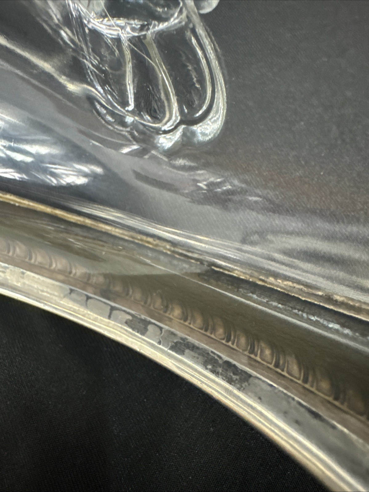 Weidlich Sterling 8319 Crystal 3 Footed Bowl 5.5” c1930s