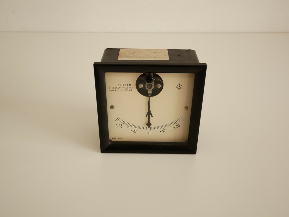 Vintage retro ampere meter gauge