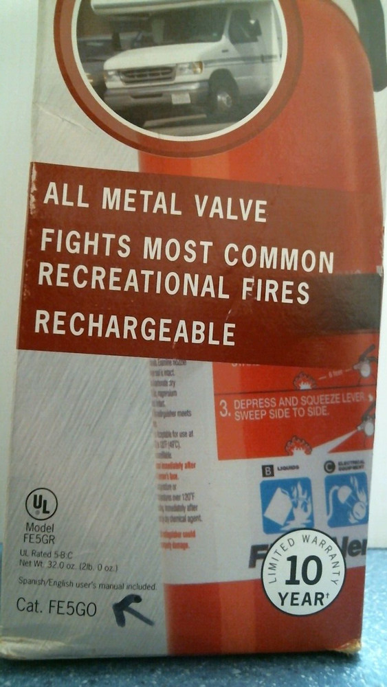 First Alert Recreational Fire Extinguisher (FE5G0) FS