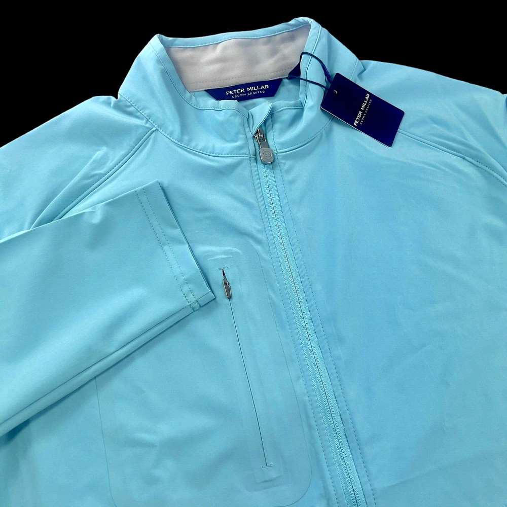Peter Millar Crown Crafted Flex Adapt Wind Cheater Full Zip Pullover Jacket LRG