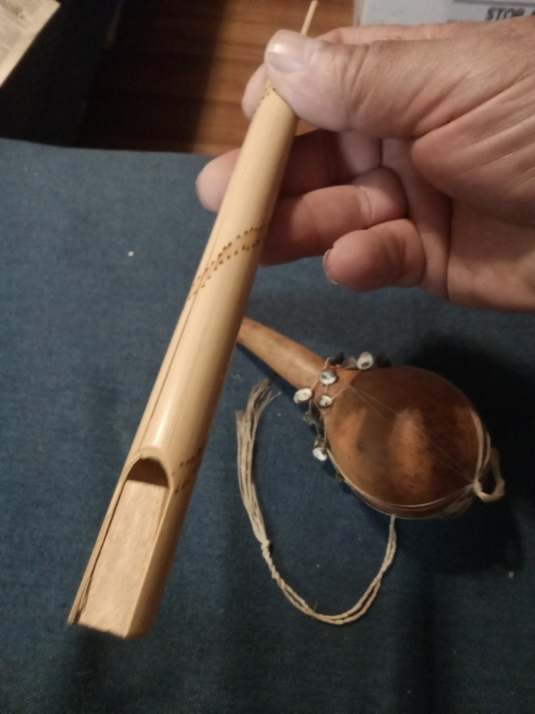 Handmade ~ Musical Instruments, Flute And Maraca