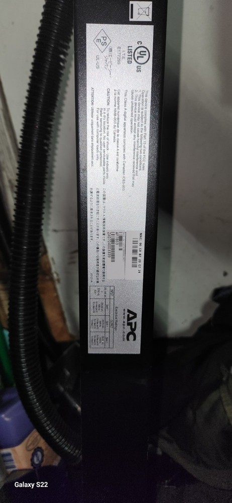 APC AP7869 Power Distribution Unit - Black