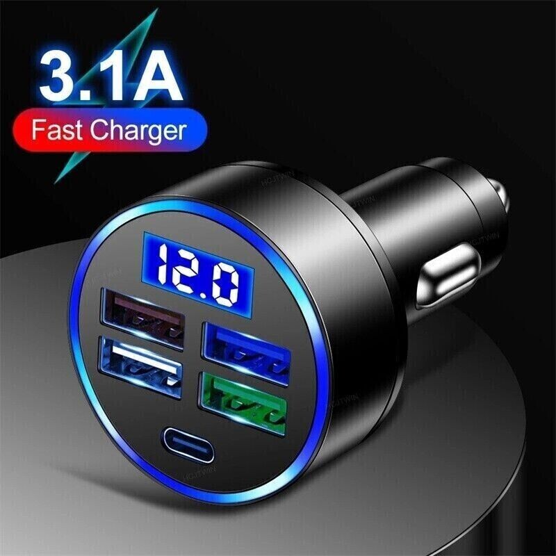 12V Digital LED Display Voltmeter Voltage Gauge Panel Meter For Car Motorcycle