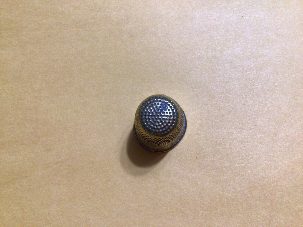 Brass and Silver Thimble
