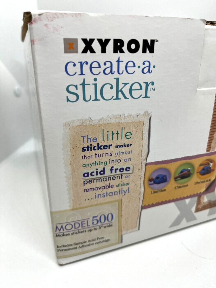 Xyron Create A Sticker Model 500 Sticker Maker Machine Scrapbooking Crafts
