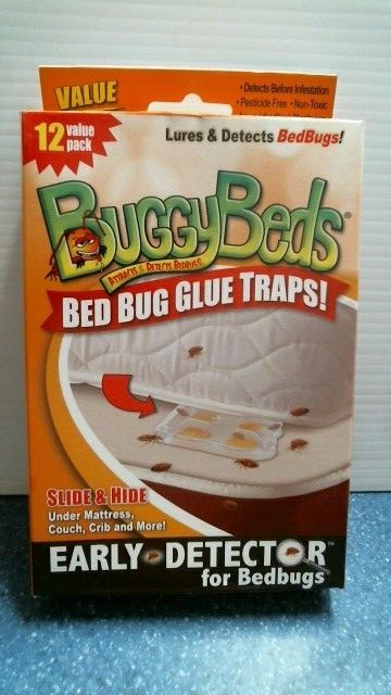 Buggy Bed  Bed Bug Glue Traps 12 Pack  (00305)  FS