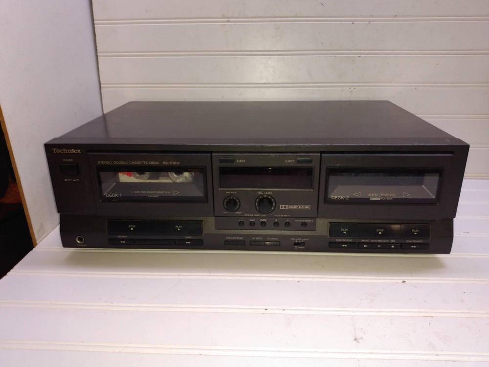 Technics RS-TR212 Stereo Double Cassette Tape Deck Full Logic Auto Reverse