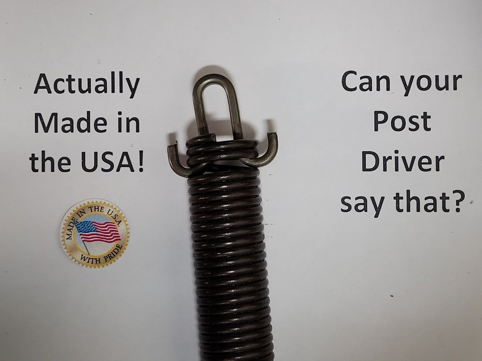 Shaver HD8 post driver spring, Made in the USA!