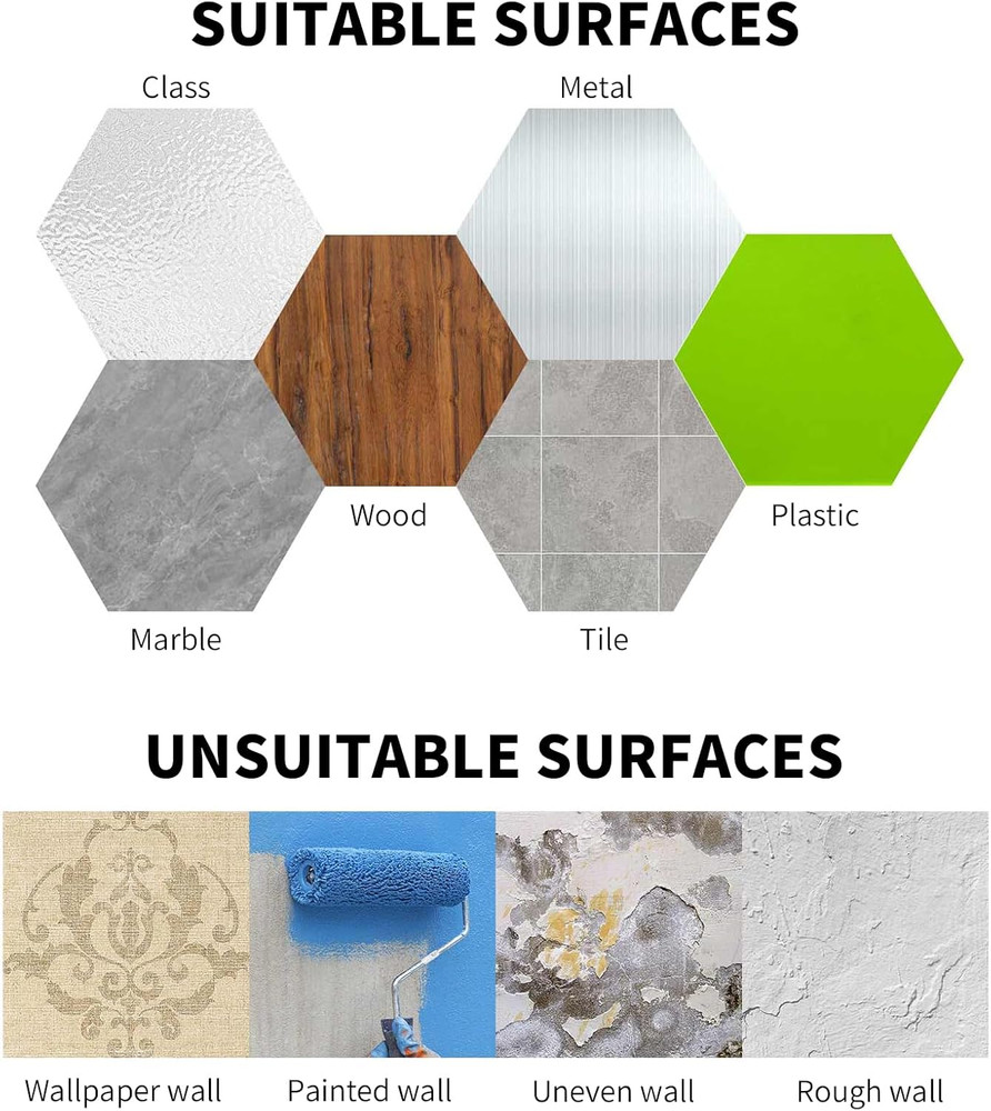 Suction Cup Hooks Shower Towel Hooks Bathroom Kitchen Glass Mirror Tile 2 Pack