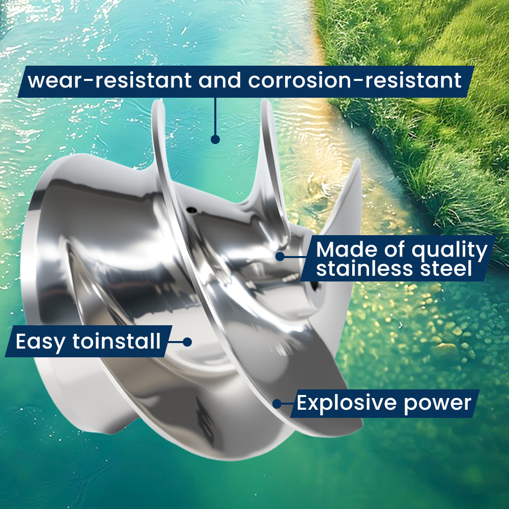 For Medium Series Outboard Jet Impeller 6 1/8 Part No.1737 + Flanged Liner 1521