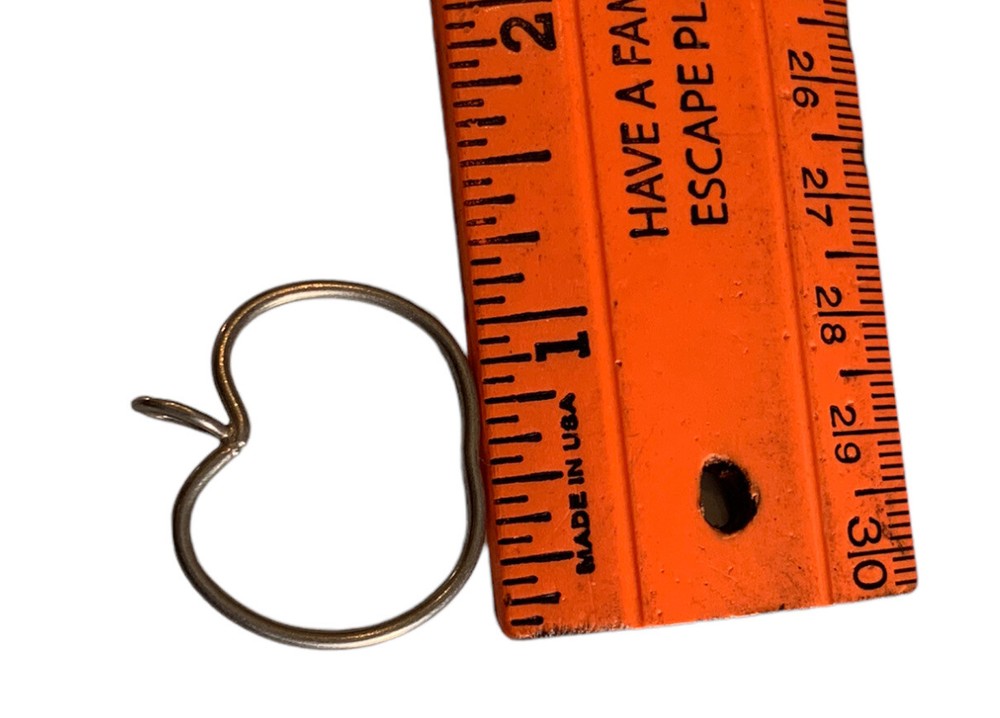 Sterling Silver Open Apple Pendant
