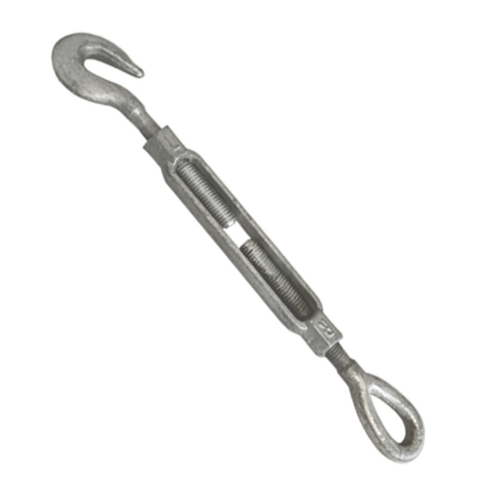 1" x 12" Galvanized Drop Forge Lifting Turnbuckle Hook-Eye Pulley