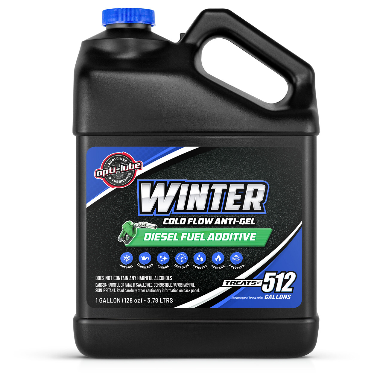 OPTI-LUBE WINTER ANTI-GEL DIESEL FUEL ADDITIVE: 1 Gallon with Accessories