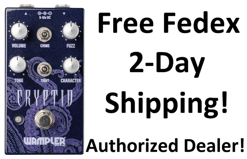 New Wampler Cryptid Fuzz Guitar Effects Pedal