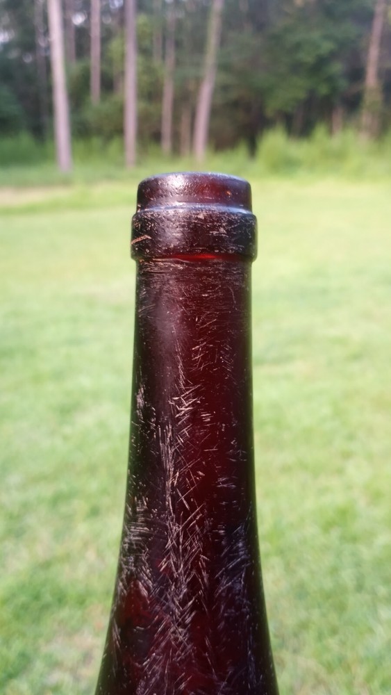 1910’s Amber Hock Wine Bottle