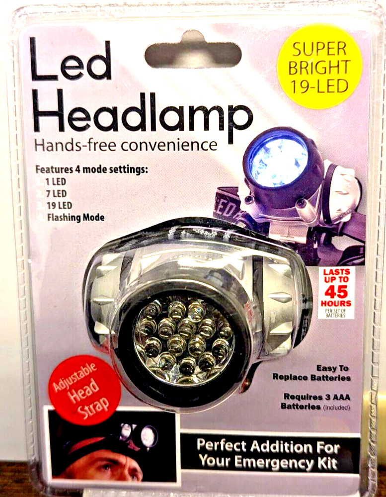 LED Headlamp with 4 Modes & Adjustable Head strap– Bright,Lightweight,Versatile!