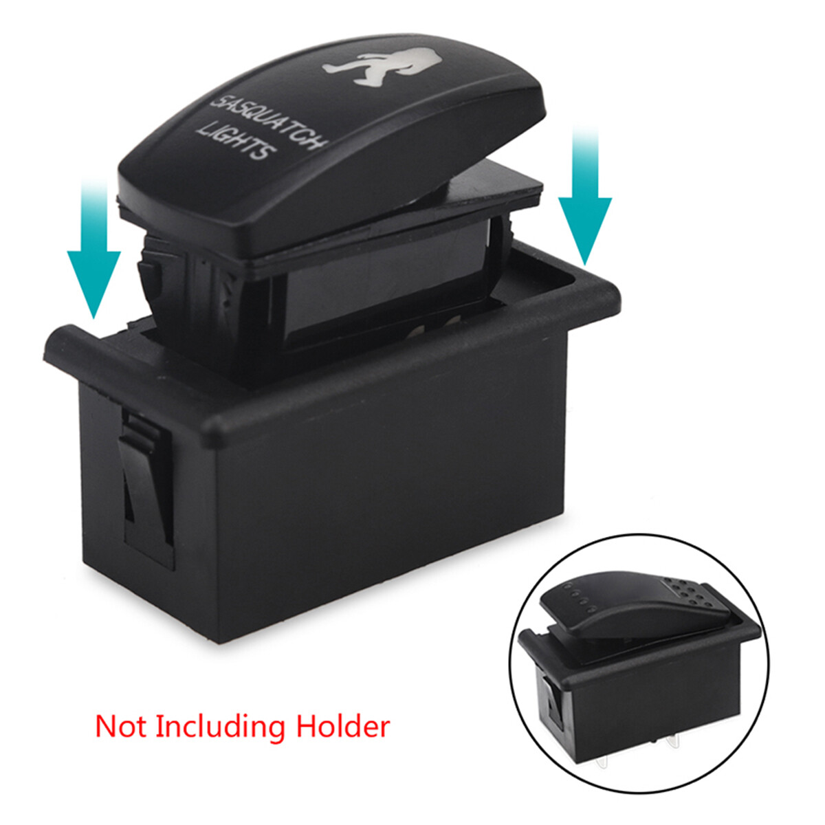 5Pin Blue Light Control Rocker Toggle Switch For ATV UTV ARB Carling Truck Boat