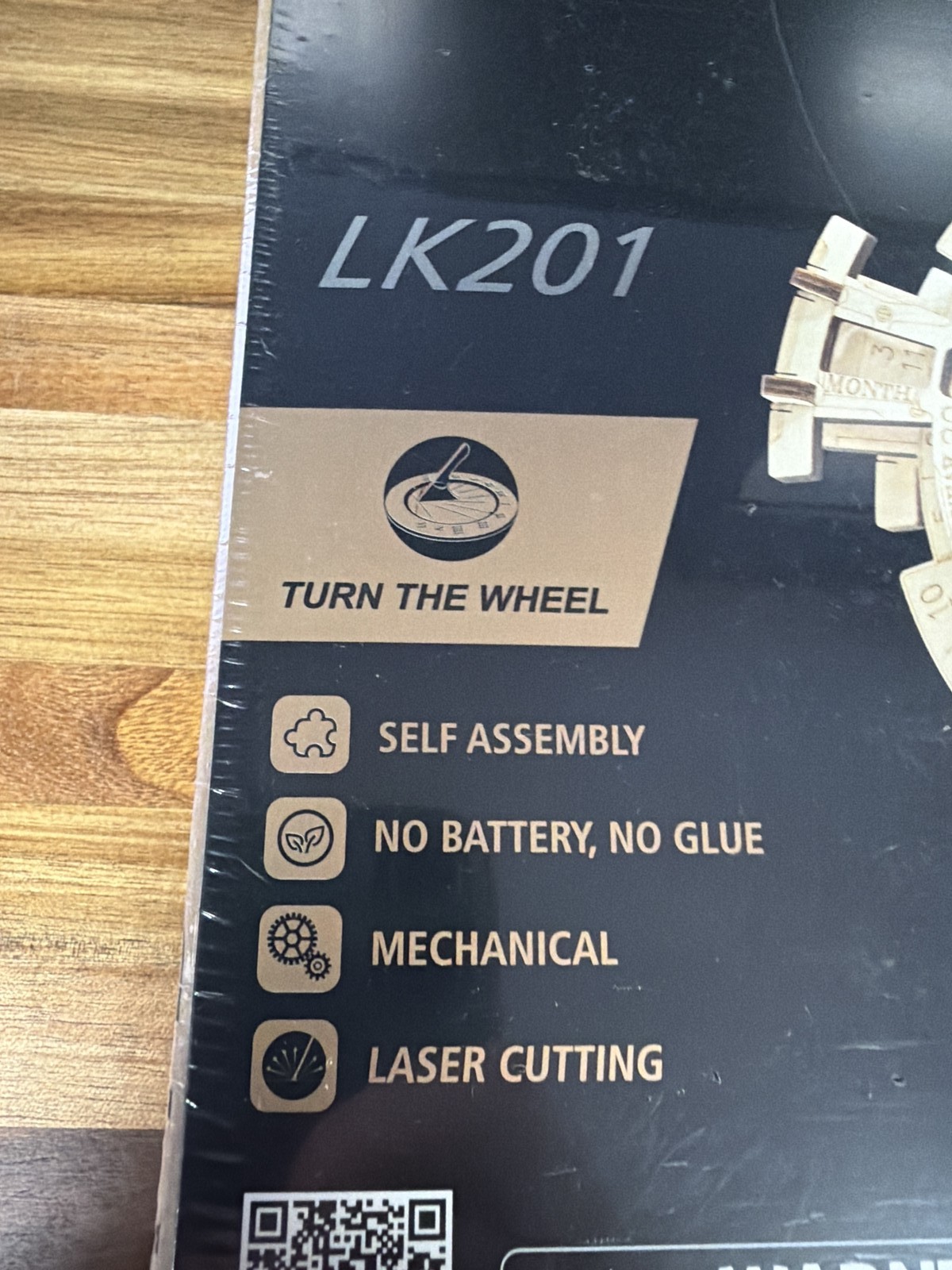 ROKR LK201 Perpetual Calendar Mechanical Gears 3D Wooden Puzzle Kit