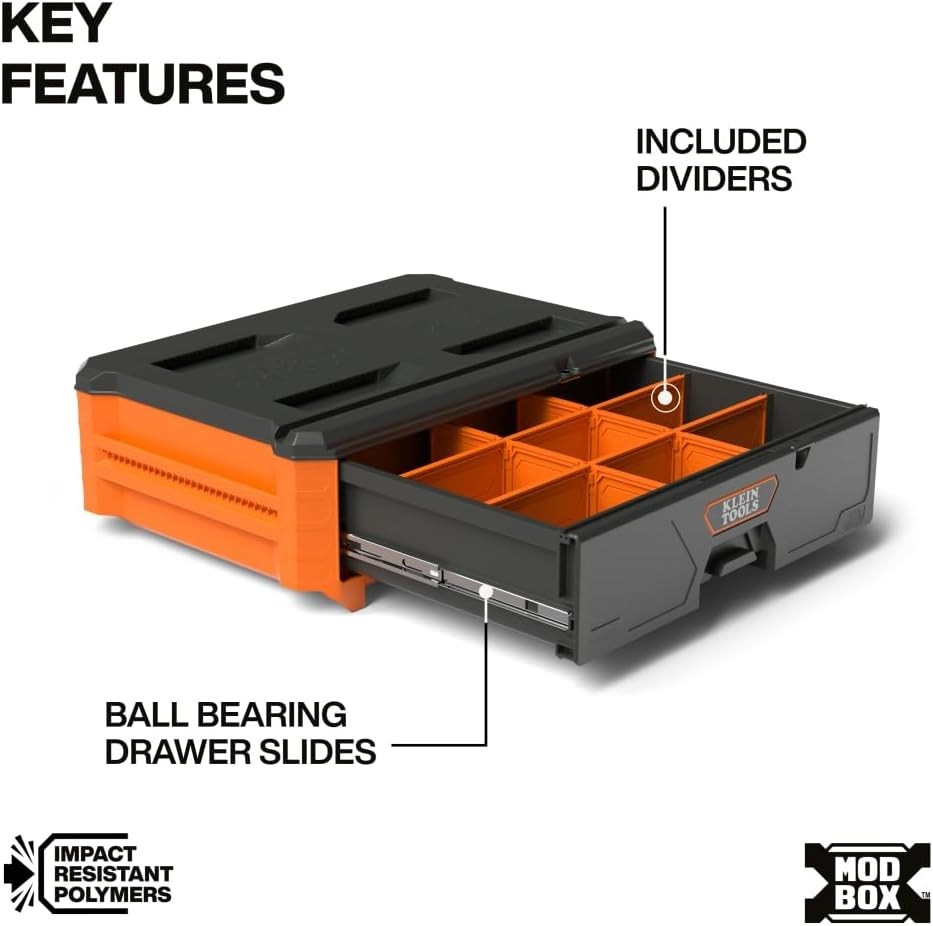 Klein Tools (54844MB) MODbox Compact Single Drawer Box Full Width, Brand New