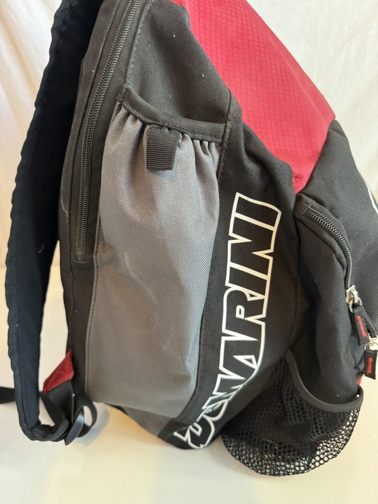 Demarini Backpack Baseball Softball Bat Bag Red & Black Adjustable Pockets