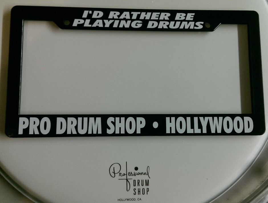 Pro Drum License Plate Cover
