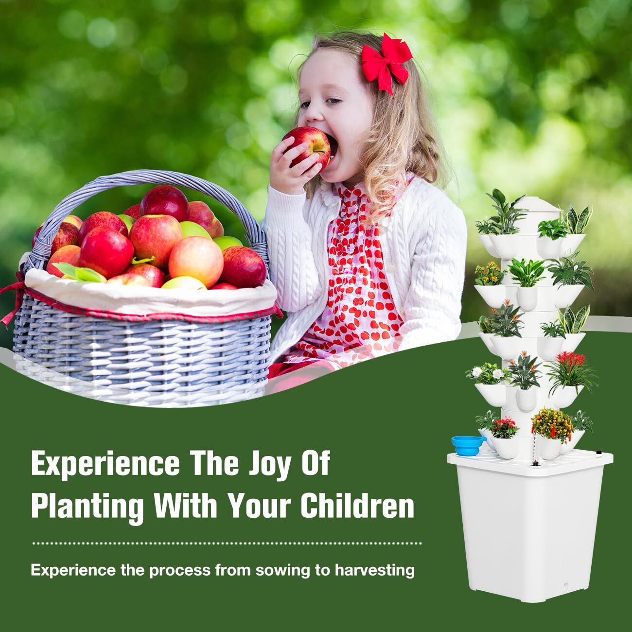 Hydroponics Growing System Kit 25/30 Pods Hydroponic Grow Kit Hydroponic Tower