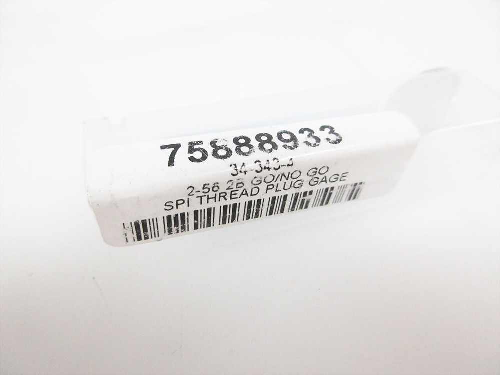 SPI 75888933 PLUG THREAD GAGE: #2-56 THREAD, 2B CLASS, DOUBLE END, GO & NO GO