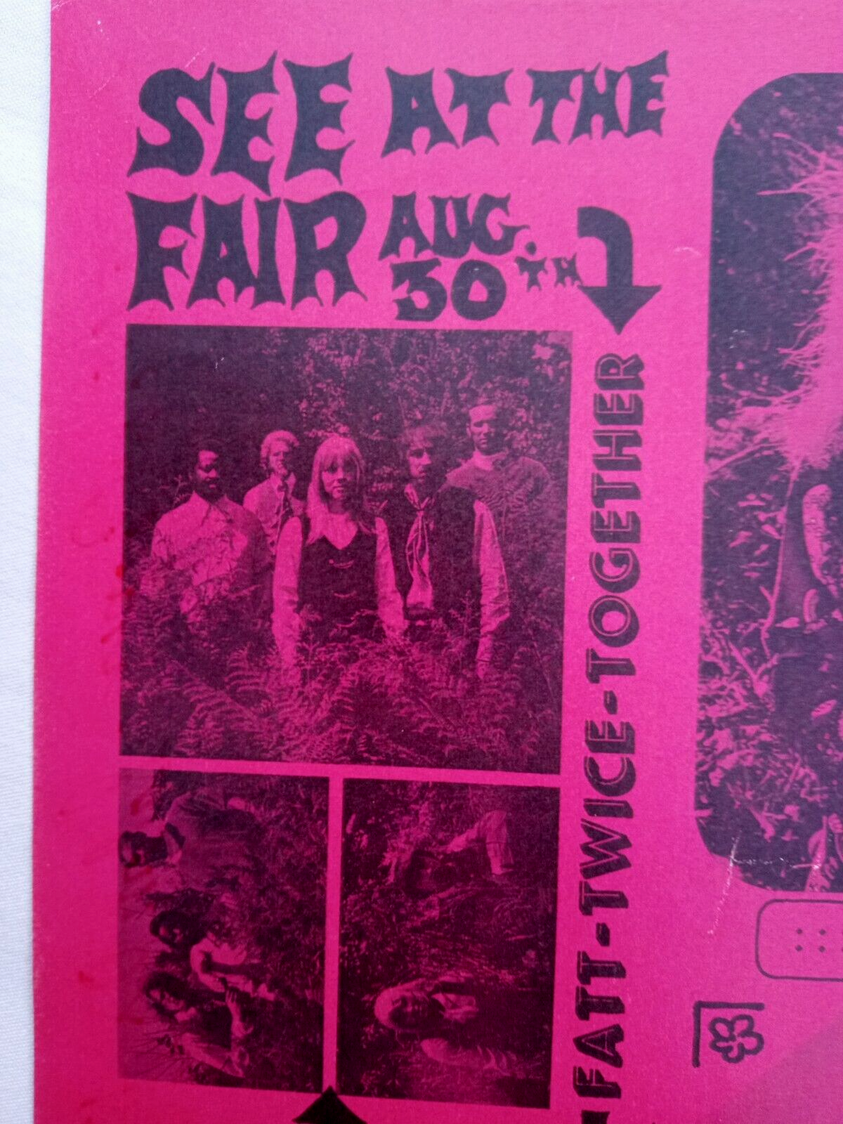 ALICE COOPER 1969 Pretties For You Tour Original Vintage Concert Handbill Mint-