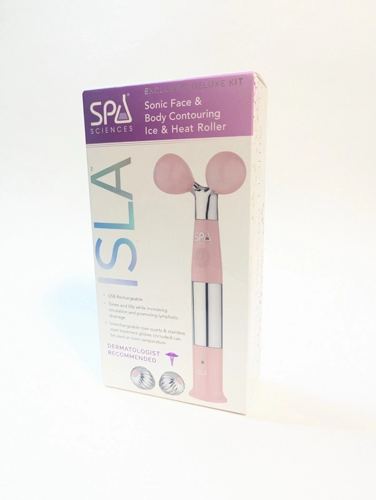 Spa Sciences ISLA Sonic Silver Face & body Contouring Ice & Heat Roller