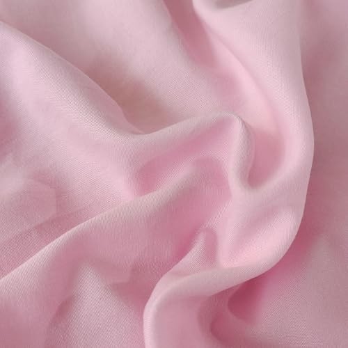 3PCS Pink Comforter Set with 2 Pillowcases, Brushed Microfiber Full Solid Pink