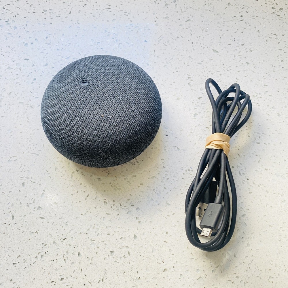 Google Home Mini 10395A-HOA Smart Speaker with Google Assistant Grey Works