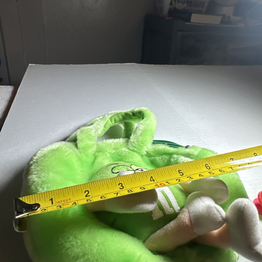 M&Ms Ms Green Plush Bag with accessories ￼